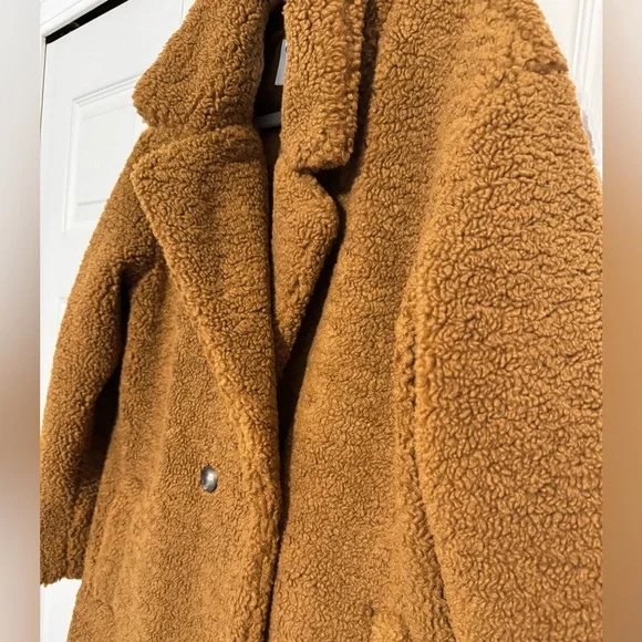 Cozy Brown Sherpa Teddy Coat - Picture 6 of 11